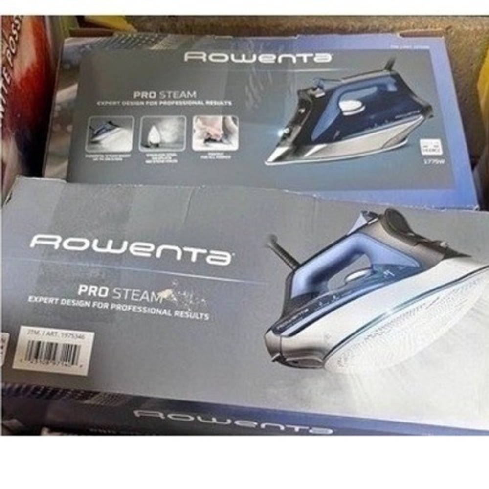 Rowenta Pro Steam Iron NEW Open box on left